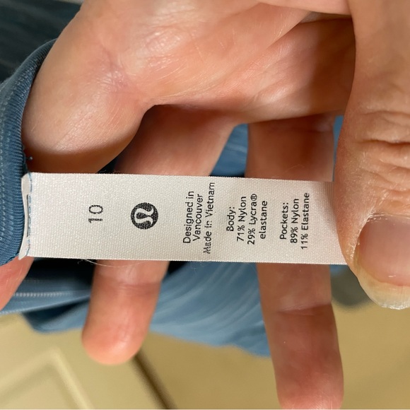 Lululemon Power Thru High Rise Tight Heathered Capture Blue size 10 - Picture 5 of 10